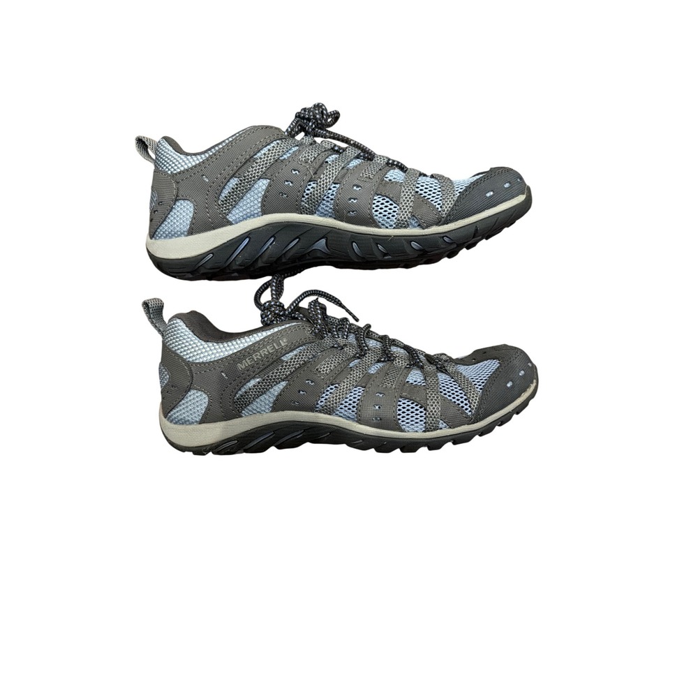 Merrell Mykos Opal Grey Hiking Shoes Womens 8 Low Top Mesh Performance J073731
